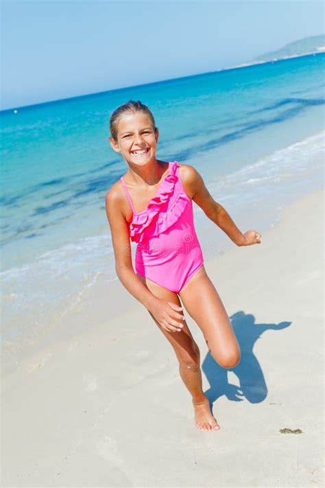 Cute Girl On The Beach Stock Image Image Of Beautiful 38337909