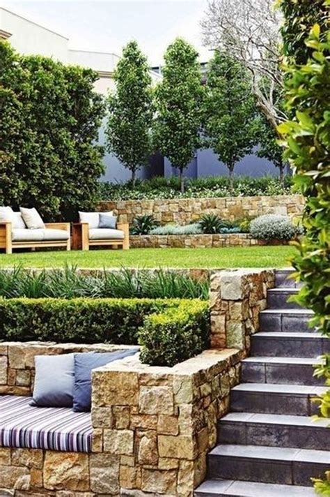 Popular Terraced Landscaping Slope Yard Design Ideas MAGZHOUSE