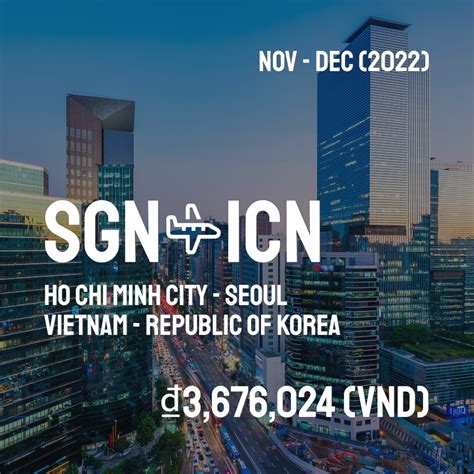 Vnd To Seoul Icn From Ho Chi Minh City Sgn Live