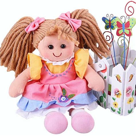 Smafes 28cm Soft Rag Dolls Toys For Girls Plush Baby Born Doll With