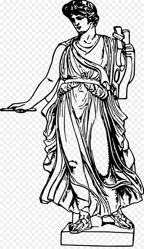 Apollo olympian greek god ancient greece myths vector. Library of apollo greek god clipart black and white png ...