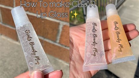 Step By Step How To Make Clear Lip Gloss Youtube
