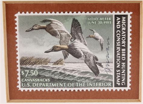 Limited Edition 1982 Federal Duck Stamp And Print