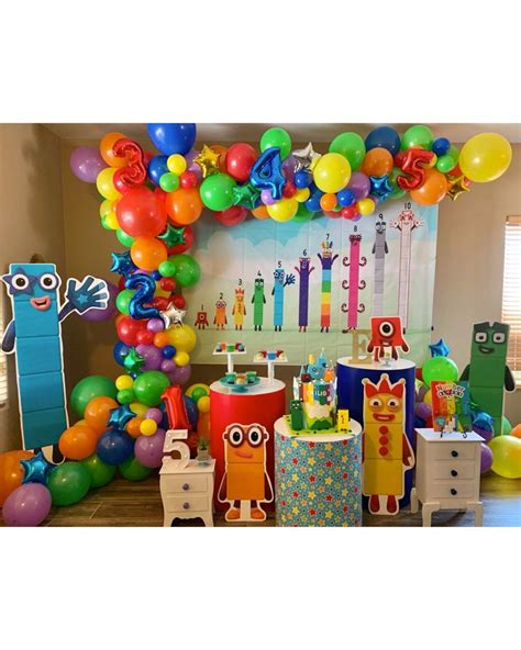 Numberblocks Birthday Party In 2023 Block Birthday Party Birthday