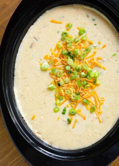 Slow Cooker Loaded Potato Soup Simply Happy Foodie