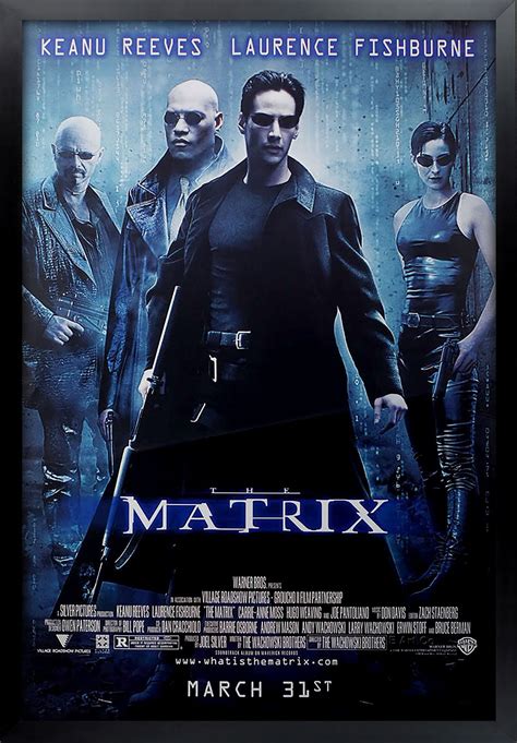 Matrix Movie Poster Framed And Ready To Hang Etsy