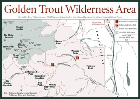 Inyo national forest 351 pacu lane suite 200 bishop, ca 93514. Golden Trout Wilderness Area Map