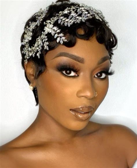 Short Black Hair Wedding Hairstyle Finger Waves Wedding Finger Wave