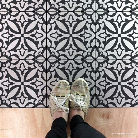 Tile Stencil Stencils For Painting Ceramic Tile Floor Bathroom