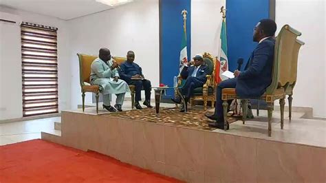 live from goment house port harcourt wia rivers state governor nyesom wike dey tok about di tins