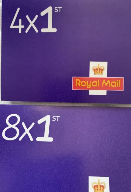 Royal Mail X12 1st Class Purple Barcode Stamps Brand New Genuine