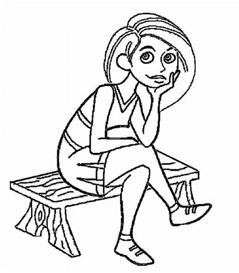 Smiling Kim Possible Coloring Page Download Print Or Color Online For Free