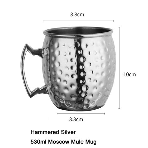 Stainless Steel 530ml Moscow Mule Mugs Single