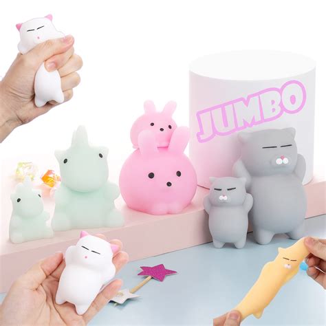 Buy Squishies Mochi Squishy Toy 6pcs Jumbo And Mini Giant Squishy For