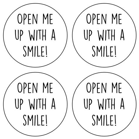35x Open Me Up With A Smile Packaging Small Business Shipping Etsy