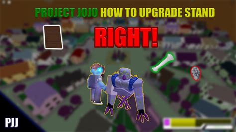 Project Jojo How To Upgrade Stand Right Roblox Youtube