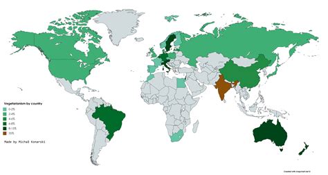 La Mappa Dei Paesi Con Il Maggior Numero Di Vegetariani Nel Mondo Tpi