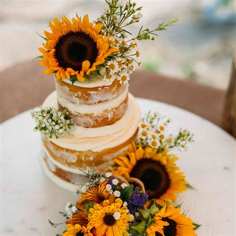 Sunflower Wedding Cake Ideas