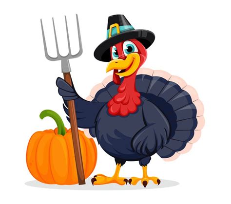 Premium Vector Happy Thanksgiving Day Funny Turkey Bird