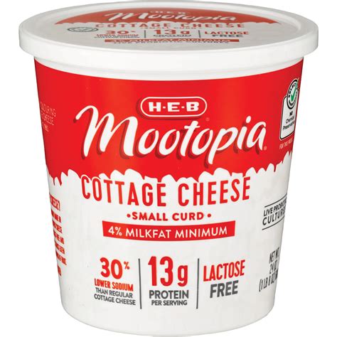 H E B Mootopia Lactose Free Small Curd Cottage Cheese Shop Cottage