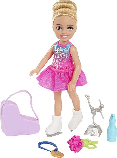 Barbie Chelsea Can Be Playset With Blonde Chelsea Ice Skater Doll 6 Inches Carry Case