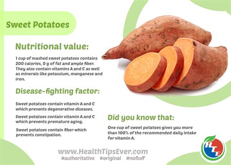 Sweet Potato Nutritional Value Health Tips Ever Magazine