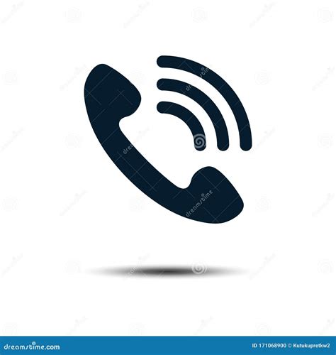 Phone Icon Vector Logo Template Flat Illustration Trendy Design Stock