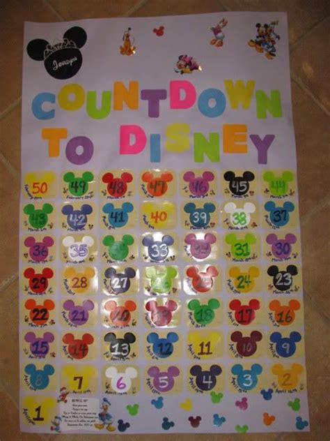 More Disney Countdowni Have One Ready To Start With The 100 Days