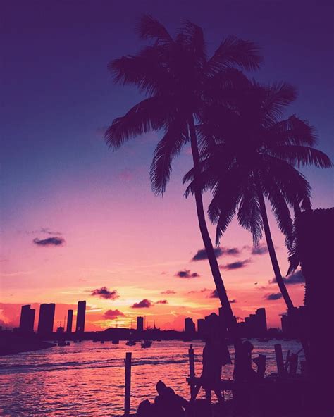 Miami At Sunset By Richardguaty Miami Beautiful Beaches Paradise