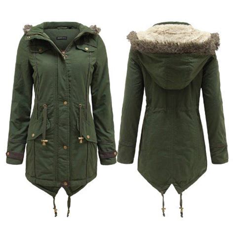 Girls Green Parka Coat Han Coats