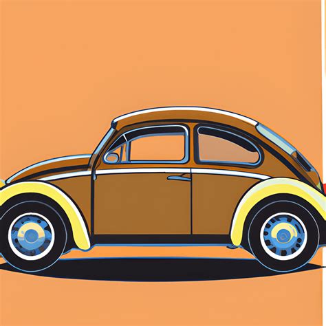 Vintage Volkswagen Beetle Vector · Creative Fabrica