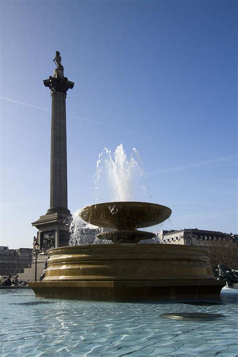 Trafalgar Square Fountains London Photograph By David French