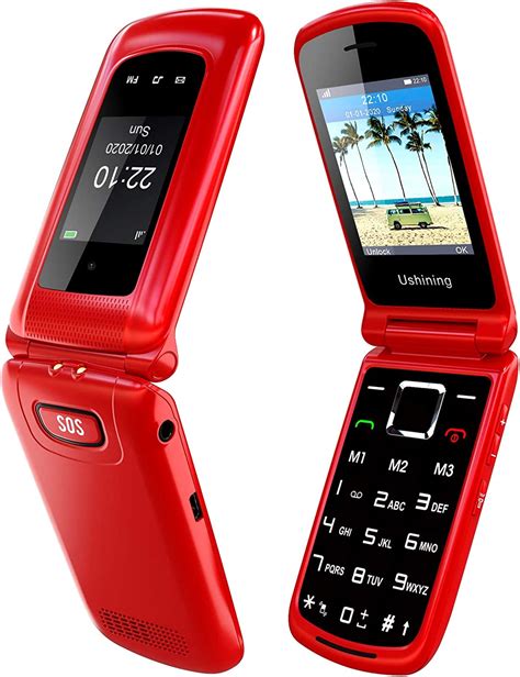 Uleway Unlocked Flip Phone 3g Sos Button Senior Flip Phones