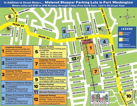 Port Washington Parking Map Created By Bid Port Washington Ny Patch