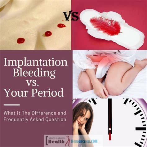 implantation bleeding vs your period difference and frequently asked question