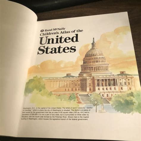 Childrens Atlas Of The United States By Rand Mcnally Staff 1989