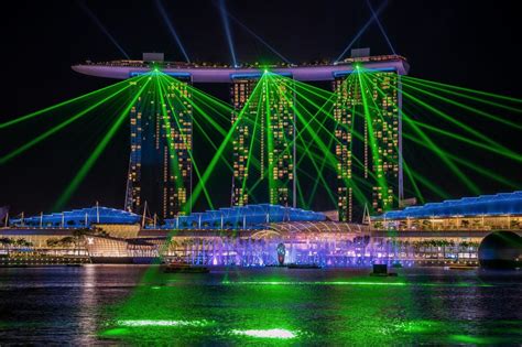 Spectra A Light And Water Show Marina Bay Singapur Foto And Bild