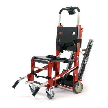 It is used to transport patients in a seated position through narrow halls or up and down stairs. Stair Chair: 59T PowerTraxx Blue