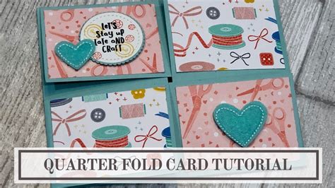 Quarter Fold Greeting Card Template