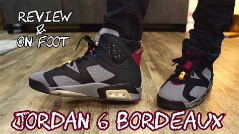 Nike Air Jordan 6 Bordeaux On Foot Youtube