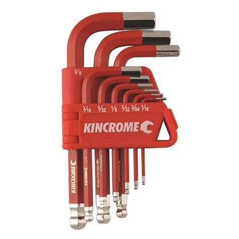 Kincrome K5142 9 Piece Short Series Hex Key And Wrench Set Tools Warehouse