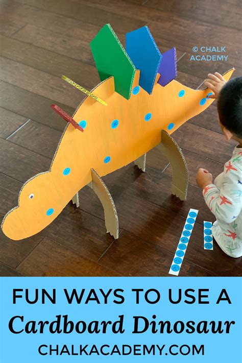 Cardboard Dinosaur Recycled Craft Diy Toy For Kids
