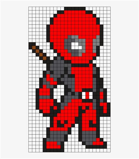 Minecraft Deadpool Pixel Art Grid Pixel Art Grid Gallery Images And