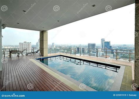 View On The Pool From The Terrace Stock Image Image Of Garden Enjoy