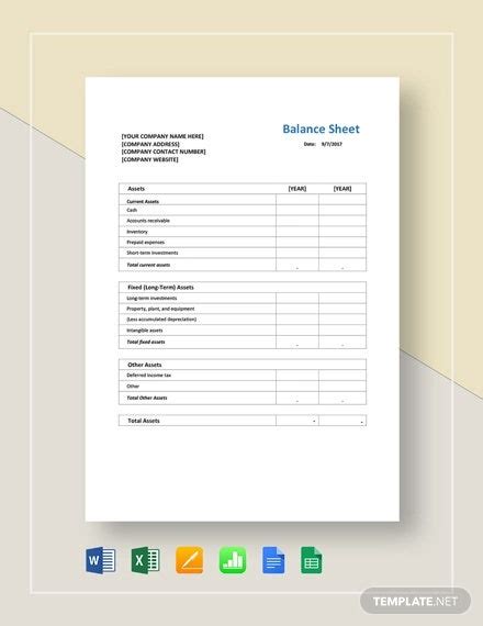 It allows businesses to effectively manage all their accounts. 13+ Balance Sheet Templates - Free Samples, Examples ...