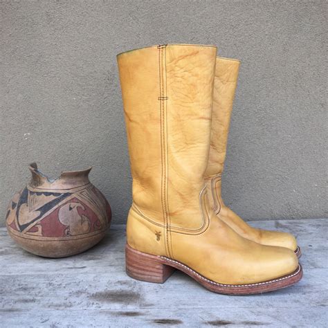 As a general rule, frye ready to wear fits true to size. Vintage Frye boots Women's size 10M Made in USA banana ...