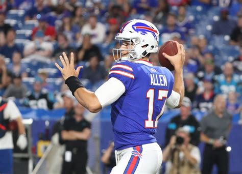 Bills' Josh Allen no rookie in the huddle, teammates say - The Buffalo News