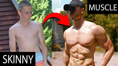 Skinny To Muscle Matt Dominance Natural Body Transformation Before After Youtube