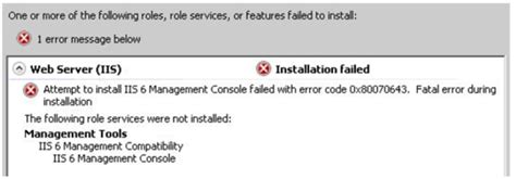 Troubleshooting An Iis Add Roles And Features Error The Best C Programmer In The World
