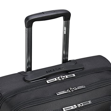 Delsey Luggage 4 Wheel Spinner Mobile Office Exclusive Briefcase Black